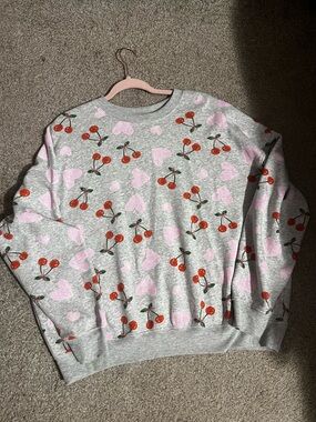 Zoe + Liv Heather Gray Pullover Sweatshirt